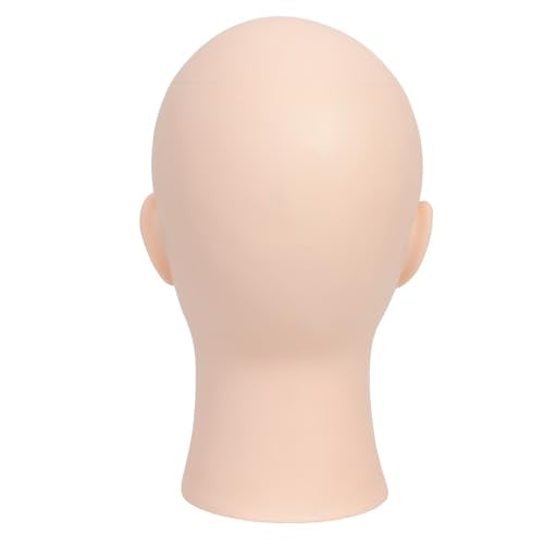 Female Cosmetology Bald Manikin Mannequin Head for Wigs Making Wig Display Hat Display Glasses Display with Free Clamp