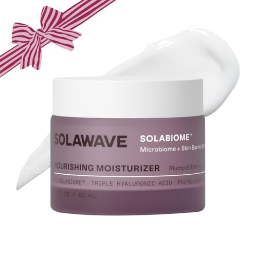 Solawave Probiotic Korean Cloud Cream Moisturizer with Peptides & Hyaluronic Acid | Solabiome Prebiotic Barrier Boosting Complex ? Skincare for Aging & Dryness, 1.7 Oz.