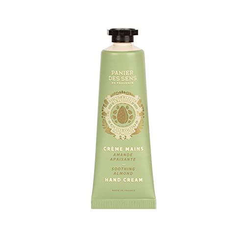 Panier des Sens - Pretty Hands Set - Almond Mini Hand Cream + Nail & Cuticle Oil - 97% Natural, Shea Butter & Sweet Almond - Travel Gift Set for Dry, Cracked Hands - French Skincare Holiday Gift