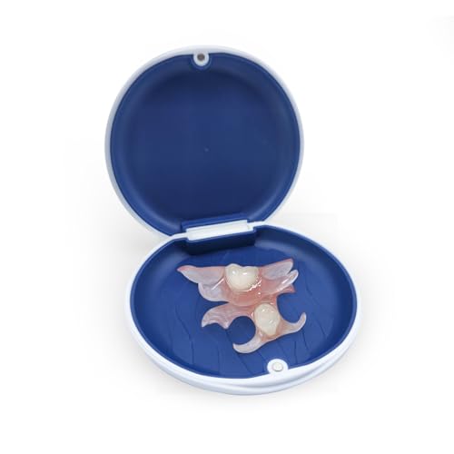 Custom Partial Dentures ? Personalized Removable Denture Set for Missing Teeth | 1?6 Tooth Replacement with Storage Case | Natural Look & Comfortable Fit (2 Teeth)