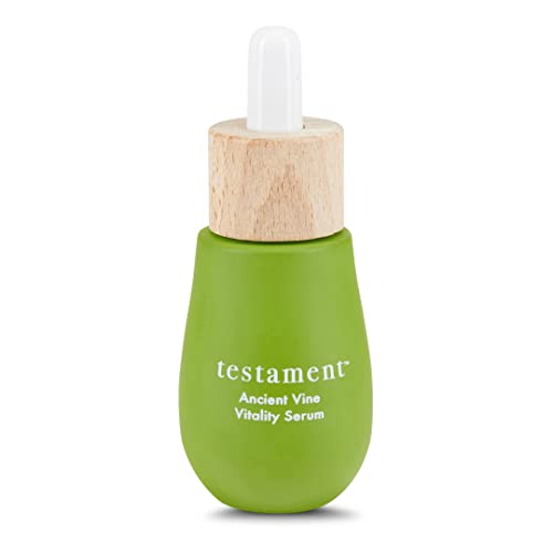 Testament Ancient Vine Vitality Face Oil Serum Vitamin C Natural Skincare with Anti-Aging Benefits. Inspired by the Mediterranean diet, clean beauty provides deep hydration to your skin-1oz