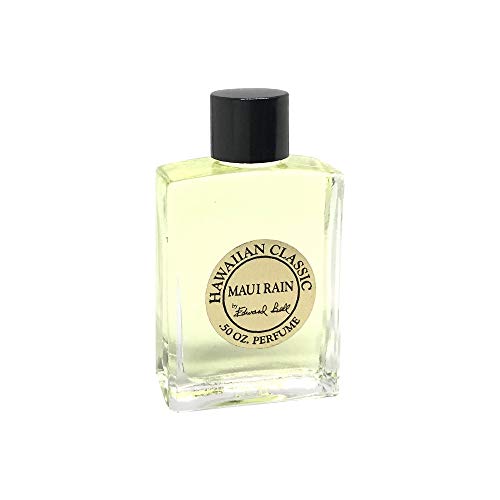 Hawaiian Maui Rain Perfume in Clear Glass Bottle 1/2 oz (0.5 oz) by Edward Bell