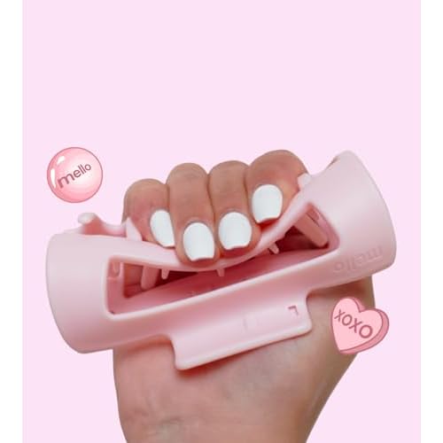 The Original Mello Hair Claw Clip Squishy Claw Clip Made in Korea Patent Pending 30021976 (Pink, Medium)