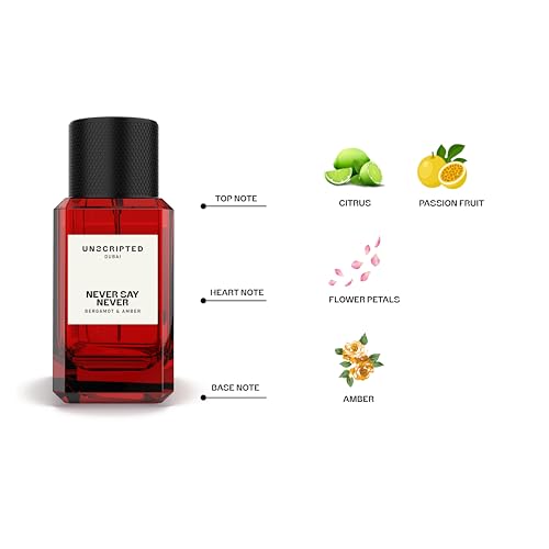 Unscripted. Never Say Never - Bold, Long-Lasting Perfume For Men And Women - Floral-Fruity Women Perfume with Notes of Amber and Citrus - 3.4 oz