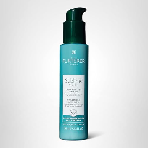 René Furterer SUBLIME CURL Curl Nutri-Activating Cream - For Curly, Wavy Hair - Curl Enhancing Leave-In - Humidity & Frizz Control - 3.3 fl. oz.
