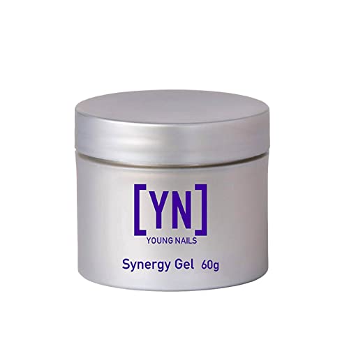 Young Nails Synergy Gel System, Clear Gloss Finishing Gel - Builder Gel Top Coat, Superior Adhesion & Strength, Hard Gel Top Coat - Gloss Top Coat, 60g