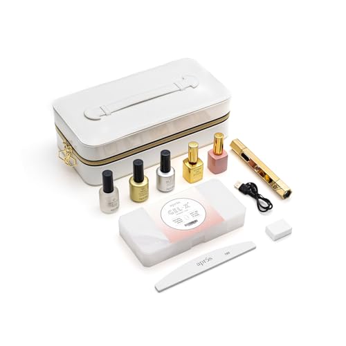 Apres Ombre Gel-X¢ç Nail Extension Kit, 14 sizes 00-9, Premium Quality, Professional Nail Tips Starter Kit (Natural Almond Short)