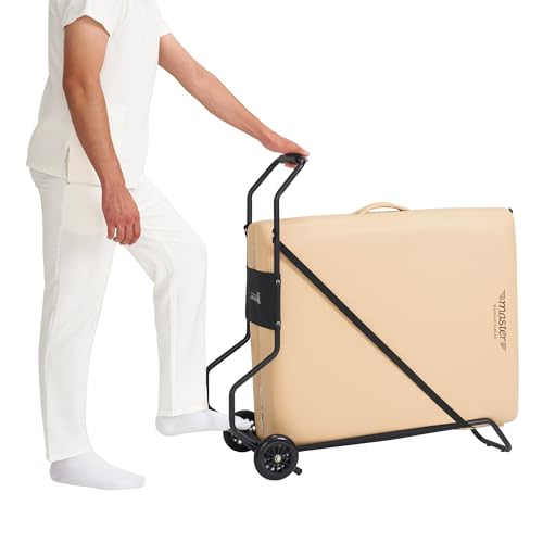 Master Massage Universal Foldable Massage Table Cart for Portable Massage Beds- Lightweight Massage Table Folding Travel Skate with Large Rubber Wheels Fits Most Brands & Sizes