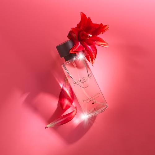 MIX:BAR Sparkling Hibiscus Hair + Body Mist, Bedroom Linen Spray - Notes of Bergamot, Hibiscus, Champagne Bubbles, Cashmere Musk, Fruity Scent, 5oz