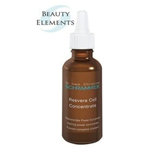 Resvera Cell Concentrate (1.01 fl oz) - Moisture & Vitality Boosting Serum - Highly Effective Moisturizer for Every Skin Type - Anti-Oxidates & Vitamin C - Face Moisturizer - Skin Care - Dr. Schrammek
