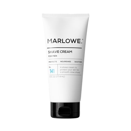 MARLOWE. Shave Cream No. 141 & Post Shave Lotion No. 144 ? 6oz Each ? Conditioning Shave Cream & Aftershave Lotion for Smooth, Soothing, Close Shave ? Men's Shaving Kit Essentials, 2-Pack