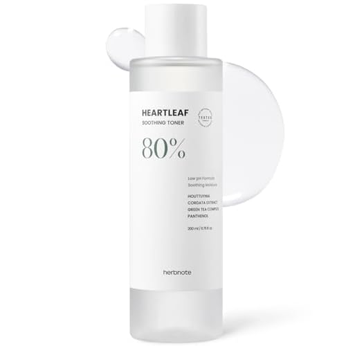 Heartleaf Soothing Moisture Toner - Low pH, 80% Heartleaf Extract, Enriched with Houttuynia Cordata & Green Tea, Clinically Tested, No Irritation - Ideal for Sensitive Skin, 6.76 f l. oz