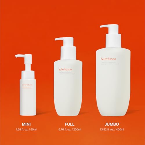 Sulwhasoo Gentle Cleansing Oil ? Daily Oil Cleanser with Korean Herbal Ingredients for Face | Removes Waterproof Makeup & SPF, Softens & Nourishes Skin | Hydrating Double Cleansing, Korean Skincare