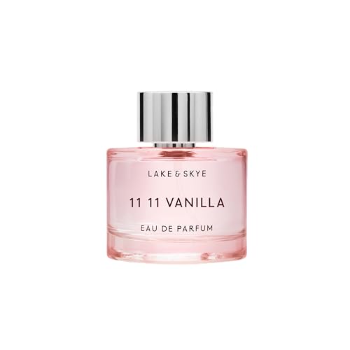 Lake & Skye 11 11 Vanilla Eau de Parfum 100mL - Long Lasting - Vanilla, Cashmere, Dreamy, Cr?me, Skin Musk, Clean, Vegan, Paraben-Free, Cruelty-Free