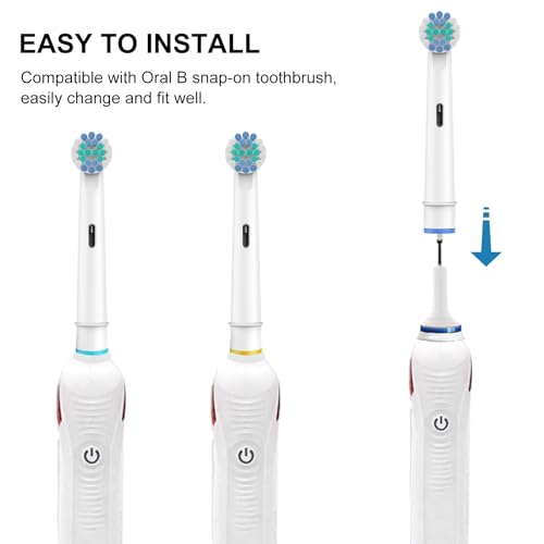 SetSail Toothbrush Heads for Oral B, 8 Pack Professional Electric Toothbrush Replacement Heads Medium Soft Dupont Bristles Replacement Toothbrush Heads Precision Clean Brush Heads Refills