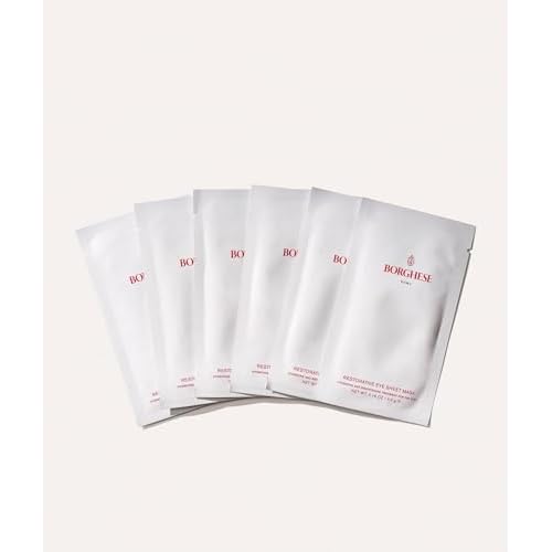 Borghese Restorative Eye Sheet Masks - Nourishing and Brightening Under Eye Treatment Masks, 6 Pairs