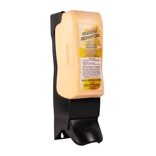 Zenex Orange Smoothie Hand Soap with Emollients - Industrial Hand Cleaner | Citrus Scent | Remove Stubborn Grease & Grime | Moisturizing Non-Abrasive Formula is Gentle On Skin | 3.55 L (4-Pack)