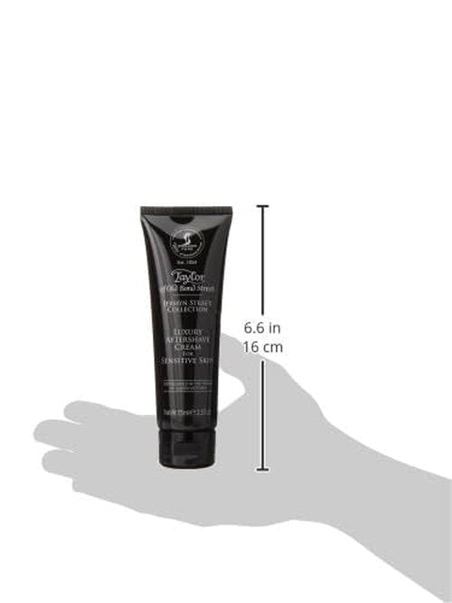 Taylor of Old Bond Street Jermyn Street Luxury Aftershave Cream for Sensitive Skin 75ml, 2.5 Ounce after shave lotion (06020-1)