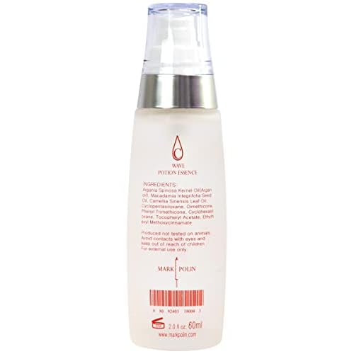 MARK POLIN - Anti-Frizz Hair Serum with Moroccan Oil - Leave-in Conditioner for Permed, Color-Damaged, and Frizzy Hair