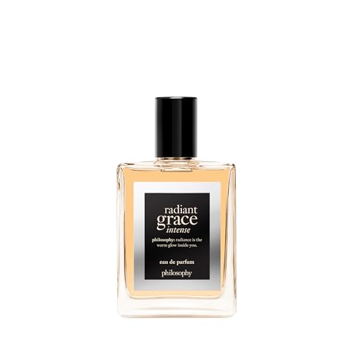 philosophy radiant grace intense eau de parfum- ambery floral women's perfume - with notes of raspberry, jasmine & vanilla - luxury perfume for women - long lasting fragrance