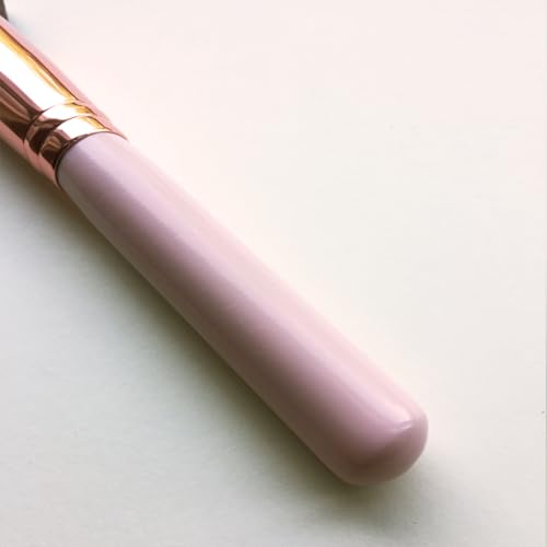 Kabuki Brushes 2pcs Foundation Blush Brush Makeup Brushes for Liquid Cream Powder Professional Cosmetics Blender Brush Face Blending Buffing Brushes Thick Soft Synthetic Fibers Flat Top (Pink)