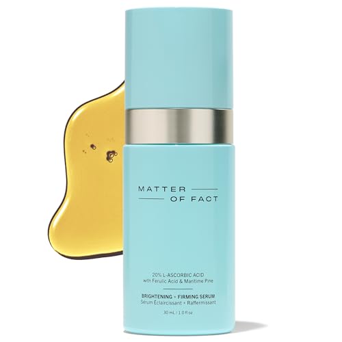 MATTER OF FACT Illuminating + Firming Serum, 20% Vitamin C Liquid Anti-Aging Formula for Radiant Skin, 30mL / 1.0 Fl Oz