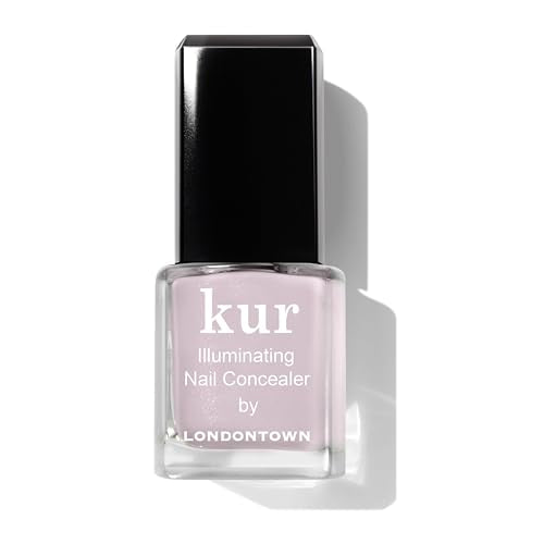 LONDONTOWN Illuminating Nail Concealer - Long Lasting Brightening Lacquer Nail Care for Discolored, Yellowing Nails, Mini Bottles 0.24 Fl Oz