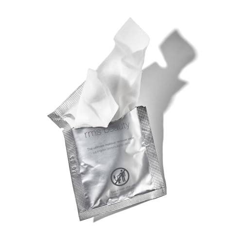 RMS Beauty Makeup Remover Wipes ? Gentle, Hypoallergenic Facial Cleansing Towelettes with Nourishing Ingredients, Effective for All Skin Types, Travel-Friendly, 30 Count Pack