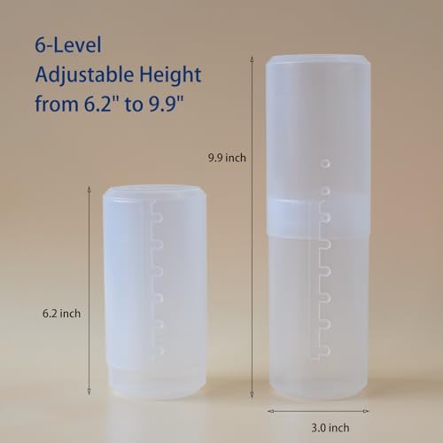 Retractable Makeup Brush Holders, Clear Plastic Travel Makeup Brush Cup with Lid, Portable Cosmetic Brush Organizer Container, Dustproof Brushes Storage Case for Women Make-up Artist, 1pc