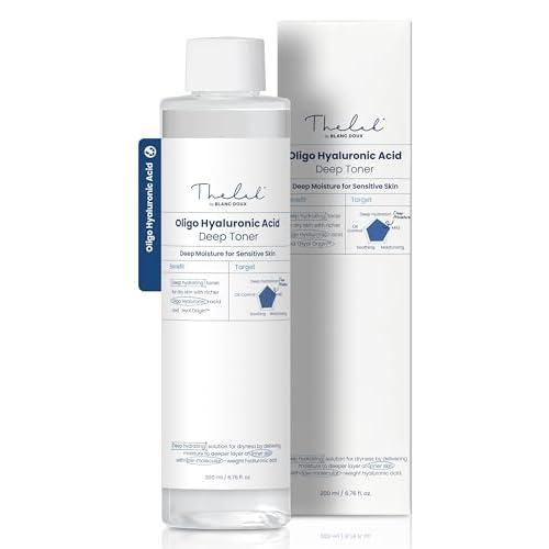 THE LAB BY BLANC DOUX Oligo Ultra-Low Molecular Hyaluronic Acid Deep Moisture Essence Toner Vegan for Sensitive Dry Combination Skin - Hypoallergenic Intense Hydrating Face Moisturizer