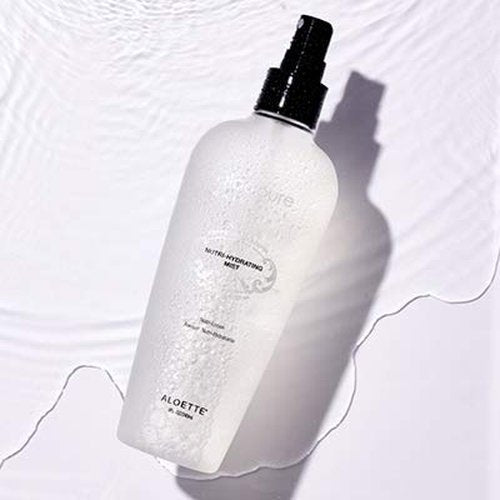 Aloette Nutri-Hydrating Mist After Sun Spray – Aloe Vera Facial & Body Mist with Silk Amino Acids, Vitamins A, E, C & B5 – Hydrating Face, Neck & Skin Spray for a Glowing Complexion – 8oz