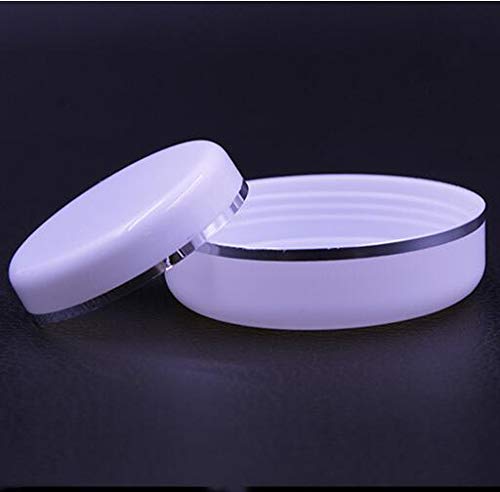 ericotry 6pcs 250g/8oz White Plastic Jars Empty Cosmetic Jars Refillable Round Containers with Dome Lid for Cosmetic Lotion Cream