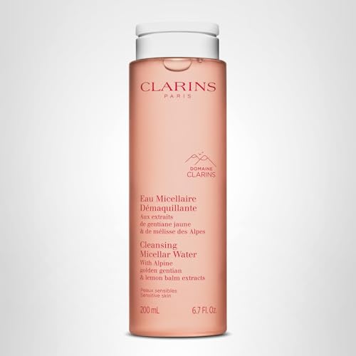 Clarins Cleansing Micellar Water | Quickly Removes Make-Up, Pollution and Grime | No Rinse Needed | Preserves Skin's Microbiota | Safe For Use on Eyes, Face and Lips | Dermatologist Tested