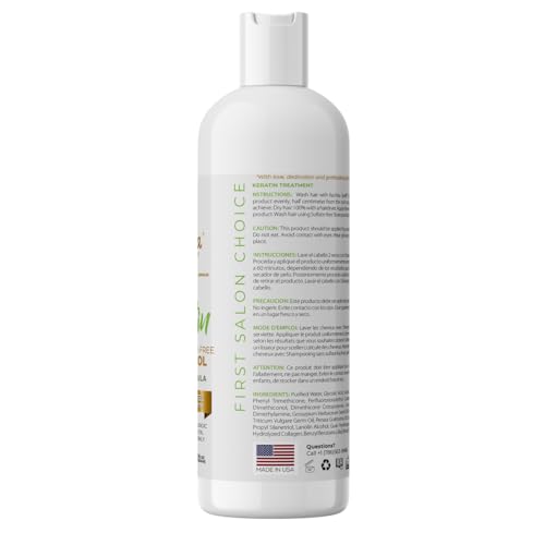 Brazilian Keratin Treatment Formaldehyde Free Kachita Spell Hair Straighteners No Formol Made in USA (32 floz)