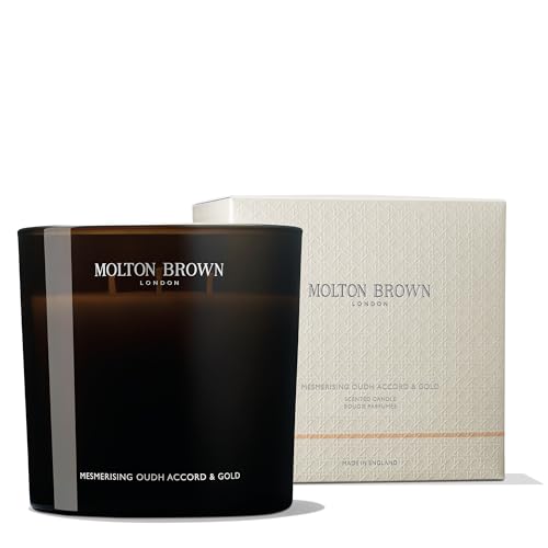 Molton Brown Mesmerising Oudh Accord & Gold Luxury Scented Triple Wick Candle 21.16 oz.
