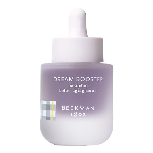 Beekman 1802 Dream Booster Bakuchiol Retinol Alternative Facial Serum - Squalane & Bakuchiol Oil Serum For Sensitive Skin - Night Moisturizer For Fine Lines & Pore Minimizer - Fragrance Free, Vegan