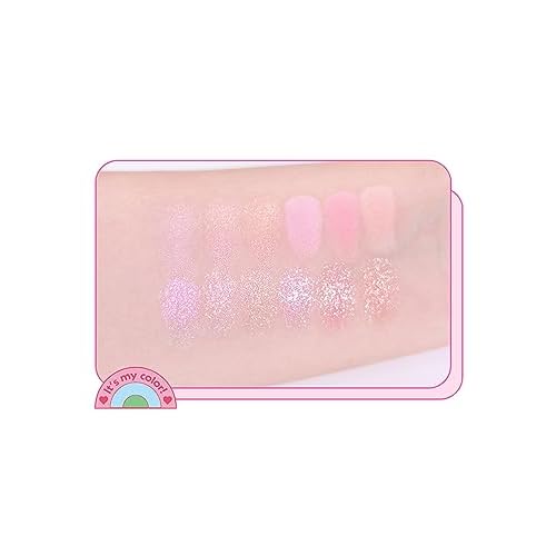 COLORGRAM Pin Point Eyeshadow Palette 04 Bright+Cool | Eyeshadow Palette for Daily makeup, Ultra-Blendable, Matte, Glitter, Shimmer Shades