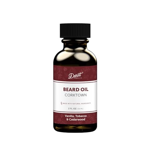 Detroit Grooming Beard Oil | Hydrating & Nourishing Formula with Vitamin E ? Corktown Scent (2 oz)
