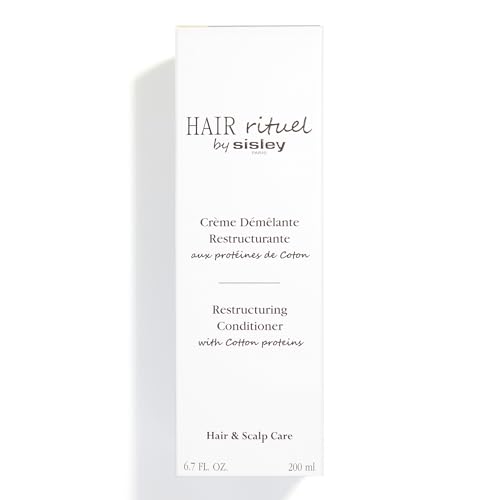 Sisley Paris Restructuring Conditioner with Cotton Proteins - 200 mL - Hair Care Detangling Conditioner for Instantly Smoother, Shinier Hair - Lightweight, Creamy Texture