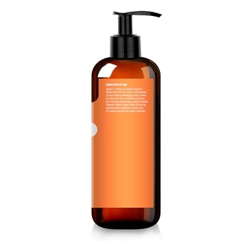 Cliganic Organic Neem Oil for Face, Skin & Plants (16oz), 100% Pure | Natural Cold Pressed Non-GMO