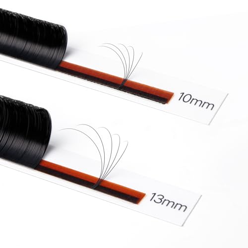 Volume Lash Extensions 0.05D,Blooming Eyelash Extension Mix-8-15mm, Easy Fan Volume Lashes Fluffy Soft, D Curl Matte Black Self Fanning Lash Extension Professional Eyelash Extensions