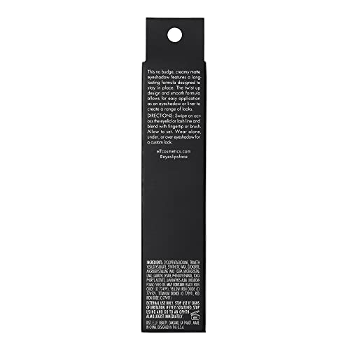 e.l.f. No Budge Matte Shadow Stick, One-Swipe Cream Eyeshadow Stick, Long-Wear & Crease Resistant, Matte Finish, Vegan & Cruelty-Free, Trift Shop