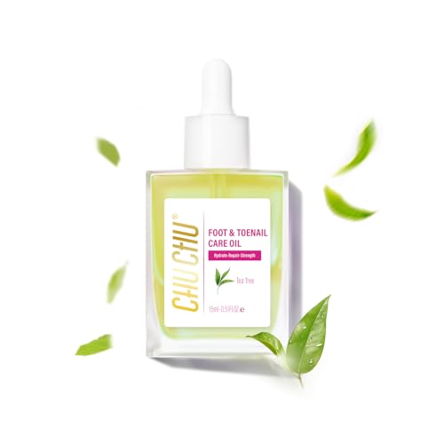 Foot Repair Oil for Dry Cracked Toenails: Tea Tree Scent with Keratin Vitamin Strengthener Growth Moisturizing Treatment - Natural Heel Nail Care Feet Serum for Women Men Home Gift Hiking Travel
