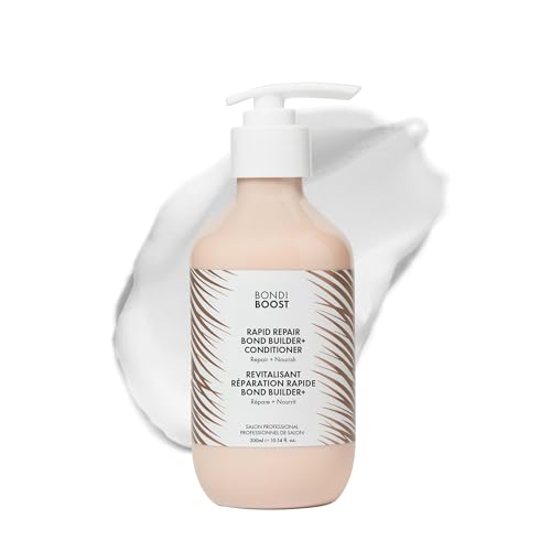 BONDIBOOST Rapid Repair Bond Builder + Conditioner for Damaged Hair [10.14 fl oz], Strengthen + Hydrate + Restores Hair Health with Deep Conditioning Treatment