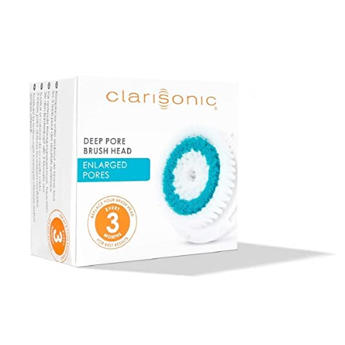 Clarisonic Facial Cleansing Brush Head Replacement for Mia 1, Mia 2, Mia Fit, Alpha Fit, Smart Profile Uplift, Deep Pore, 6 Count