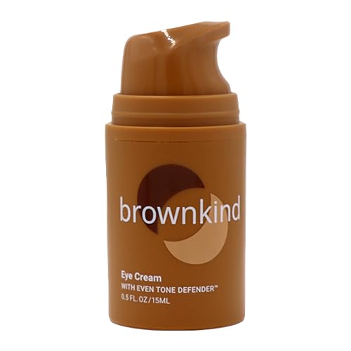 brownkind Eye Cream – Reduces Dark Circles & Puffiness, Lightweight Formula with Peptides & Amla, Dermatologist-Designed for Melanin-Rich Skin, 15ml