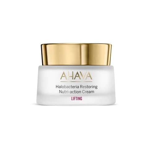 AHAVA Halobacteria Restoring Nutri-Action Cream - Anti-Aging, Ultra-Nourishing for stressed, mature & lacklustre skin, lifts, smoothes & restores luminosity, with Osmoter Hamamelis & Shea, 1.7 Fl.Oz