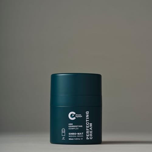 CHROMAT Perfecting Cream ? 50mL ? Peptide Moisturizer for Face with Hyaluronic Acid - Peptide Cream for Face - Helps Reduce Wrinkles & Fine Lines.