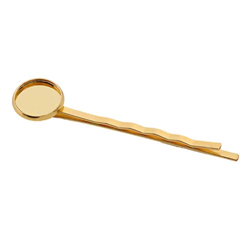 Bobby Pin Jewelry Tray Jewelry Tray 40PCS DIY Round Tray Hair Clips No- Metal Bobby Hair Clips Snap for Hair Accessories£¨Mixed coloring£© Metal Serving Tray Metal Hair Clips Jewelry Tray