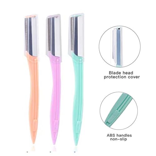 Eyebrow Razor 9 Pack, Precision Facial Hair Trimmer for Women, Eyebrow Shaper Facial Razor for Men